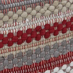 Park Designs Gray Farmhouse Holiday Chindi Table Runner 36"L