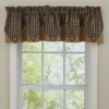 Park Designs Sturbridge Black Point Valance - 72''L - Black