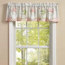 Park Designs Farmhouse Peonies Valance 60” X 14”