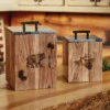 Park Designs Rustic Wood Canister - Large