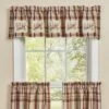 Park Designs Gamekeeper Plaid Lined Pheasant Patch Valance 60" X 14"