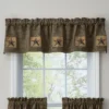 Pieced Star Lined Patch Valance