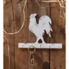 Park Designs Rooster Wood Key Hook Distressed Cream
