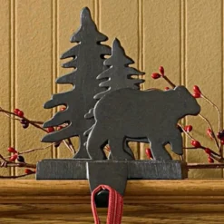 Park Designs Bear & Tree Stocking Hanger - Set Of 2