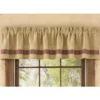 Park Designs Burlap & Check Valance - Wine