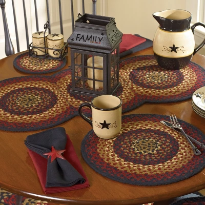 Park Designs Folk Art Braided Placemat Set 1 Park Designs Folk Art Braided Placemat Set