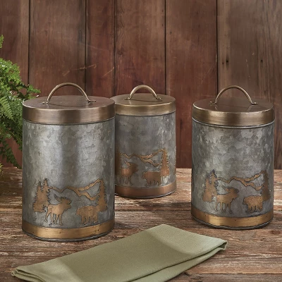 Park Designs Foresters Canisters Set 1 Park Designs Foresters Canisters Set