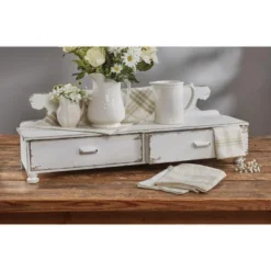 Park Designs Distressed White Counter Shelf