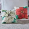 Park Designs Poinsettia Pine White Poinsettia 10" Pillow