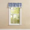 Park Designs Buffalo Check Home Lined China Blue Valance 60" X 14"