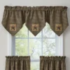Pieced Star Lined Triple Point Valance