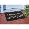 Park Designs I Hope You Called First Doormat 1'6''x2'6''