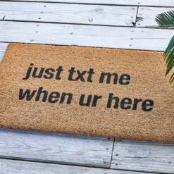 Park Designs Just Text Me When You're Here Doormat 1'6''x2'6''