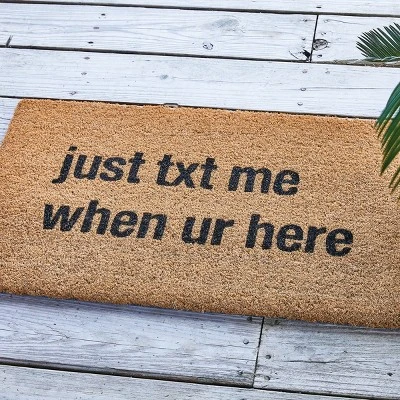 Park Designs Just Text Me When You're Here Doormat 1'6''x2'6'' 1 Park Designs Just Text Me When You're Here Doormat 1'6''x2'6''