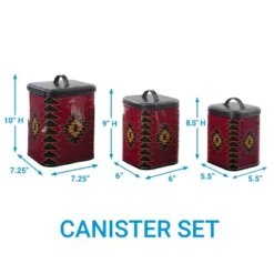 Park Designs Red Dawn Red Canisters Set Of 3 -Park Designs Sales GUEST 3275cea1 8e20 4674 8958 29feab136a7c