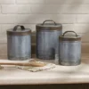 Park Designs Galvanized Canisters Set