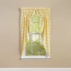 Park Designs Buffalo Check Lined Gathered Yellow Swags 72" X 63"