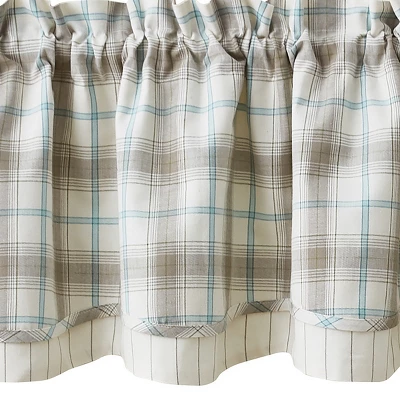 Park Designs Lake Livin' Lined Layered Valance 72X16 2 Park Designs Lake Livin' Lined Layered Valance 72X16 - Image 2