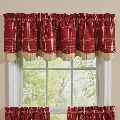 Park Designs Arlington Lined Layered Valance 72” X 16” 1 Park Designs Arlington Lined Layered Valance 72” X 16”