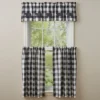 Park Designs Buffalo Check Tiers - 36"L - Black & Cream
