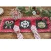 Park Designs Candycanes And Snowflakes Table Runner 13" X 36"