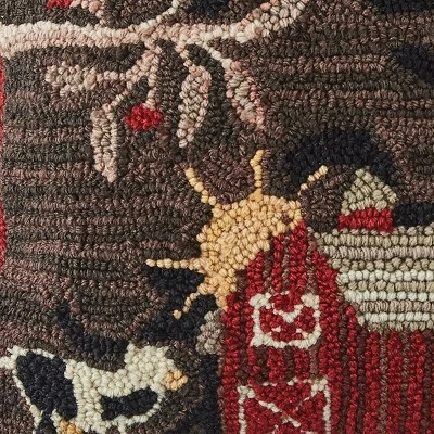 Park Designs Farm Life Hooked Pillow Cover 18" 2 Park Designs Farm Life Hooked Pillow Cover 18" - Image 2