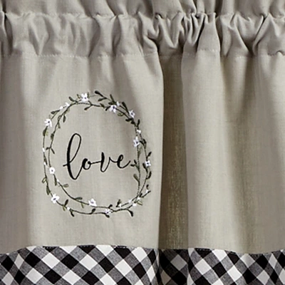 Park Designs Bouquet Of Grace Patch Valance 60" X 14" 2 Park Designs Bouquet Of Grace Patch Valance 60" X 14" - Image 2