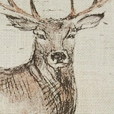 Park Designs Wild And Beautiful Holiday Deer 10" Pillow 2 Park Designs Wild And Beautiful Holiday Deer 10" Pillow - Image 2