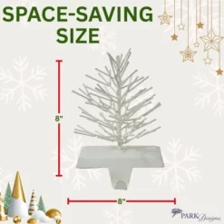 Park Designs Metal Tree Stocking Hanger White Set