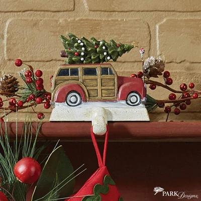 Park Designs Red Woody Stocking Hanger 3 Park Designs Red Woody Stocking Hanger - Image 3