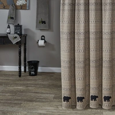 Park Designs Signal Mountain Shower Curtain 72" X 72" 1 Park Designs Signal Mountain Shower Curtain 72" X 72"