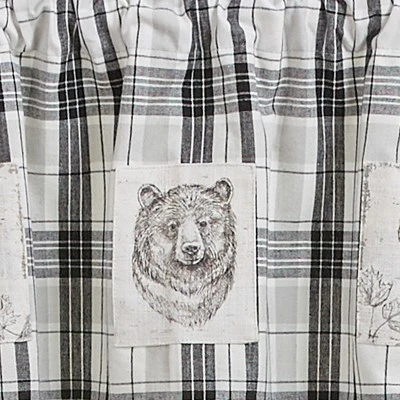 Park Designs Refined Rustic Lined Patch Valance 60" X 14" 2 Park Designs Refined Rustic Lined Patch Valance 60" X 14" - Image 2