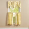 Park Designs Buffalo Check Lined Farmhouse Yellow Valance 60" X 20"
