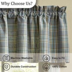 Park Designs Horizon Plaid Blue Valance 72" X 14" -Park Designs Sales GUEST 4d45eebf 899e 4b26 9e69 af52a74e9979