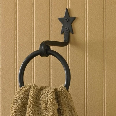 Park Designs Star Ring Hook 7.5" - Set Of 2 2 Park Designs Star Ring Hook 7.5" - Set Of 2 - Image 2