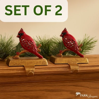 Park Designs Cardinal Stocking Hanger Set Of 2 3 Park Designs Cardinal Stocking Hanger Set Of 2 - Image 3