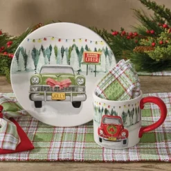 Park Designs Holiday Roadtrip Salad Plate Set Of 4