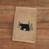 Park Designs Black Bear Terry Fingertip Towel - Set Of 2