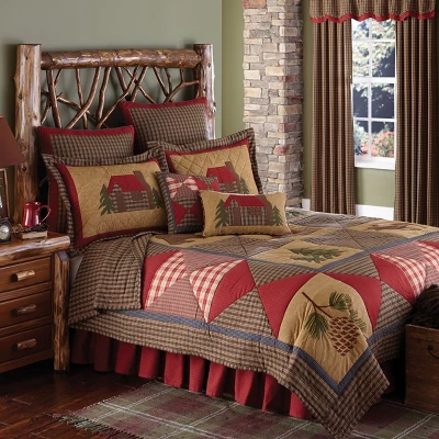 Park Designs Cabin Queen Bed Skirt 1 Park Designs Cabin Queen Bed Skirt