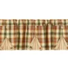 Park Designs Lemon Pepper Lined Button Pleat Valance - 14"L