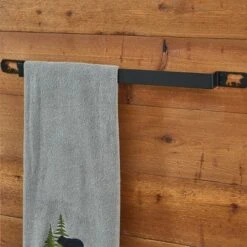 Park Designs Black Bear Towel Bar 24"