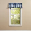 Park Designs Buffalo Check Ruffled China Blue Valance 60" X 14"