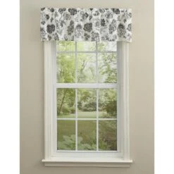 Geranium Floral Lined Valance 60''X14''