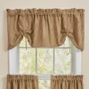 Park Designs Sturbridge Ticking Lined Farmhouse Black Valance 60"