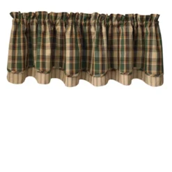 Scotch Pine Lined Layered Valance 72'' X 16''
