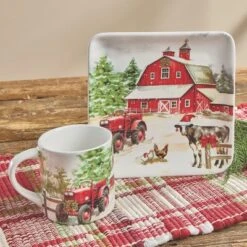 Park Designs Christmas At The Farm Mug Set Of 4 -Park Designs Sales GUEST 6ed1a81e e69b 463f bb62 8fa0f2d6ca11