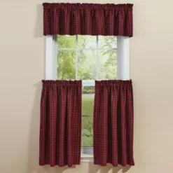 Park Designs Black Bear Red Dawn Valance 72" X 14"