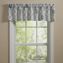 Park Designs Delft Tile Lined Valance 60"