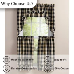 Park Designs Wicklow Star Black Swags Pair 72" X 36" 8 Park Designs Wicklow Star Black Swags Pair 72" X 36" -Park Designs Sales GUEST 7313268e e860 48cf aa74 ba2530963167