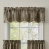 Berry Gingham Lined Scallop Valance